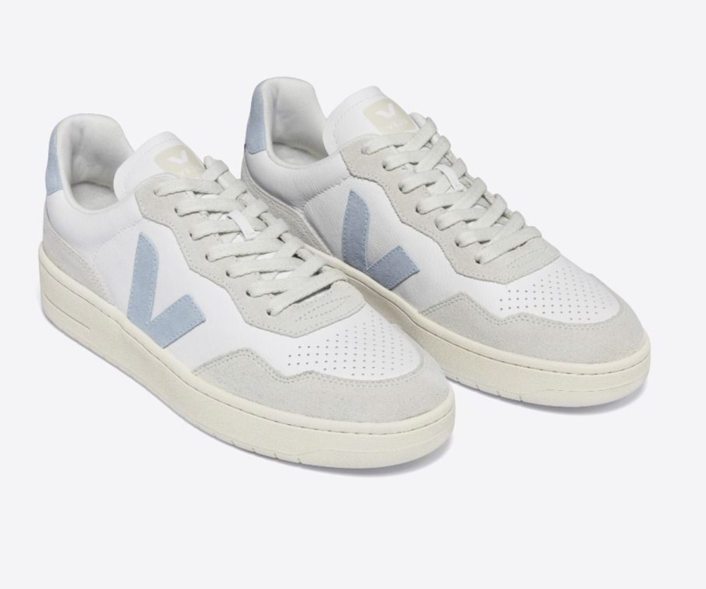 Veja V 90 Leather White Steel hughes clothing